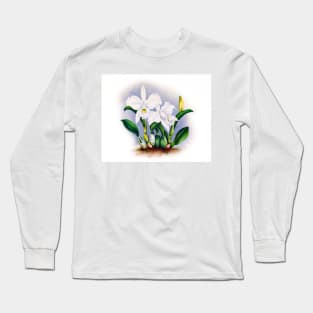 White lilies Long Sleeve T-Shirt